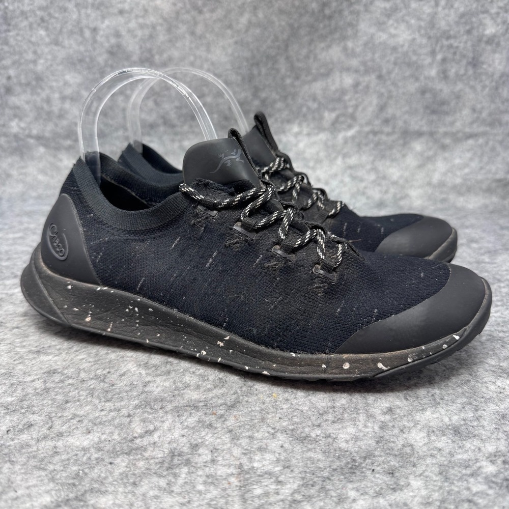 Chaco Scion Shoes Womens Sz 9 Black Lace Up LUVSEAT Footbed Sneakers Outdoor